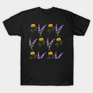 Delicate Flowers Blowing in the Wind T-Shirt